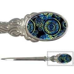 Authentic Aboriginal Art - Circles (paisley Art) Letter Opener by hogartharts