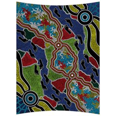 Authentic Aboriginal Art - Walking The Land Back Support Cushion