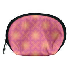 Fuzzy Peach Aurora Pink Stars Accessory Pouch (medium)