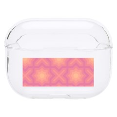 Fuzzy Peach Aurora Pink Stars Hard Pc Airpods Pro Case by PatternSalad