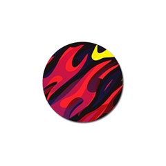 Abstract Fire Flames Grunge Art, Creative Golf Ball Marker (10 Pack) by nateshop