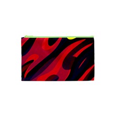 Abstract Fire Flames Grunge Art, Creative Cosmetic Bag (xs) by nateshop