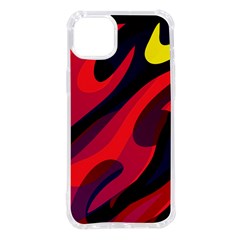 Abstract Fire Flames Grunge Art, Creative Iphone 14 Plus Tpu Uv Print Case