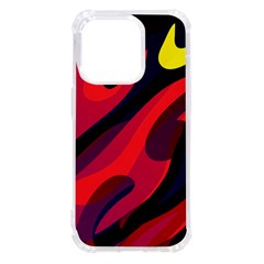 Abstract Fire Flames Grunge Art, Creative Iphone 14 Pro Tpu Uv Print Case by nateshop