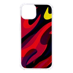 Abstract Fire Flames Grunge Art, Creative Iphone 13 Tpu Uv Print Case by nateshop