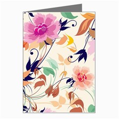 Abstract Floral Background Greeting Card by nateshop