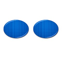 Blue Abstract, Background Pattern Cufflinks (oval) by nateshop