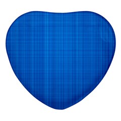 Blue Abstract, Background Pattern Heart Glass Fridge Magnet (4 Pack) by nateshop