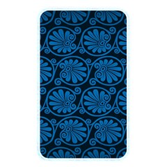 Blue Floral Pattern Floral Greek Ornaments Memory Card Reader (rectangular) by nateshop