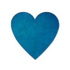 Blue Stone Texture Grunge, Stone Backgrounds Heart Magnet by nateshop