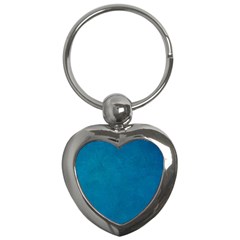 Blue Stone Texture Grunge, Stone Backgrounds Key Chain (heart)