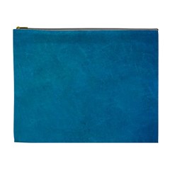 Blue Stone Texture Grunge, Stone Backgrounds Cosmetic Bag (xl)