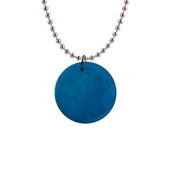 Blue Stone Texture Grunge, Stone Backgrounds 1  Button Necklace by nateshop