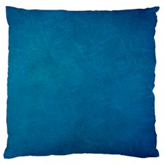 Blue Stone Texture Grunge, Stone Backgrounds Large Premium Plush Fleece Cushion Case (one Side) by nateshop