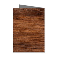 Brown Wooden Texture Mini Greeting Cards (pkg Of 8) by nateshop