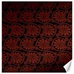 Brown Floral Pattern Floral Greek Ornaments Canvas 20  X 20  by nateshop