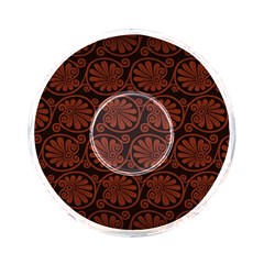 Brown Floral Pattern Floral Greek Ornaments On-the-go Memory Card Reader