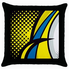 Colorful Abstract Background Art Throw Pillow Case (black) by nateshop