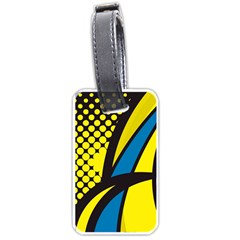 Colorful Abstract Background Art Luggage Tag (one Side) by nateshop