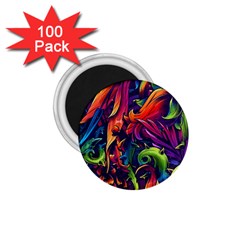 Colorful Floral Patterns, Abstract Floral Background 1 75  Magnets (100 Pack)  by nateshop
