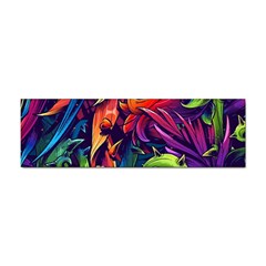 Colorful Floral Patterns, Abstract Floral Background Sticker (bumper) by nateshop