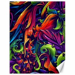 Colorful Floral Patterns, Abstract Floral Background Canvas 18  X 24  by nateshop