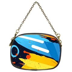 Colorful Paint Strokes Chain Purse (one Side) by nateshop