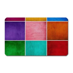 Colorful Squares, Abstract, Art, Background Magnet (rectangular) by nateshop