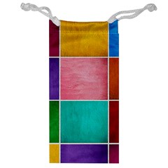 Colorful Squares, Abstract, Art, Background Jewelry Bag by nateshop