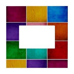 Colorful Squares, Abstract, Art, Background White Box Photo Frame 4  X 6  by nateshop