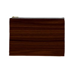 Dark Brown Wood Texture, Cherry Wood Texture, Wooden Cosmetic Bag (large) by nateshop