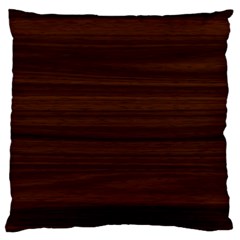 Dark Brown Wood Texture, Cherry Wood Texture, Wooden Large Premium Plush Fleece Cushion Case (two Sides) by nateshop