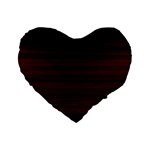 Dark Brown Wood Texture, Cherry Wood Texture, Wooden Standard 16  Premium Flano Heart Shape Cushions Front