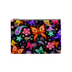 Floral Butterflies Cosmetic Bag (medium) by nateshop