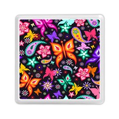 Floral Butterflies Memory Card Reader (square) by nateshop