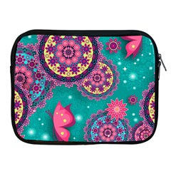 Floral Pattern, Abstract, Colorful, Flow Apple Ipad 2/3/4 Zipper Cases by nateshop