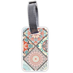 Flowers Pattern, Abstract, Art, Colorful Luggage Tag (one Side) by nateshop