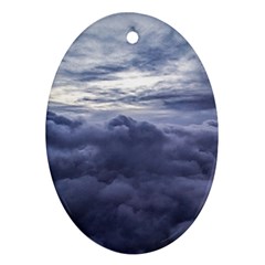 Majestic Clouds Landscape Ornament (oval) by dflcprintsclothing