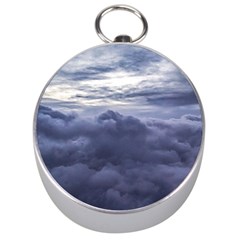 Majestic Clouds Landscape Silver Compasses by dflcprintsclothing