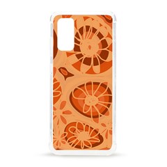 Mazipoodles Love Flowers- Just Orange Samsung Galaxy S20 6 2 Inch Tpu Uv Case by Mazipoodles