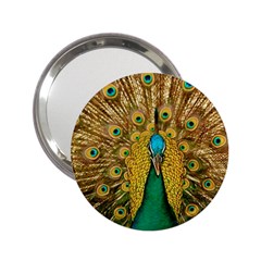 Peacock Feather Bird Peafowl 2 25  Handbag Mirrors