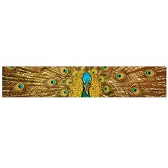 Peacock Feather Bird Peafowl Large Premium Plush Fleece Scarf 