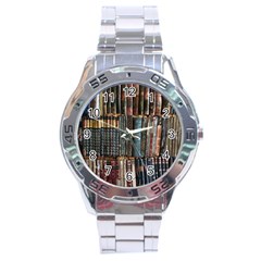 Menton Old Town France Stainless Steel Analogue Watch