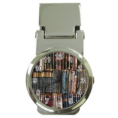 Abstract Colorful Texture Money Clip Watches