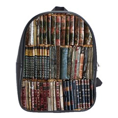 Abstract Colorful Texture School Bag (XL)