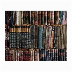 Assorted Title Of Books Piled In The Shelves Assorted Book Lot Inside The Wooden Shelf Small Glasses Cloth