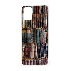 Assorted Title Of Books Piled In The Shelves Assorted Book Lot Inside The Wooden Shelf Samsung Galaxy S20plus 6 7 Inch Tpu Uv Case by Bedest