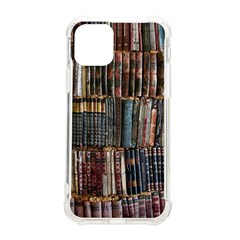 Assorted Title Of Books Piled In The Shelves Assorted Book Lot Inside The Wooden Shelf iPhone 11 Pro 5.8 Inch TPU UV Print Case