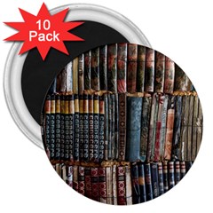 Pile Of Books Photo Of Assorted Book Lot Backyard Antique Store 3  Magnets (10 pack) 
