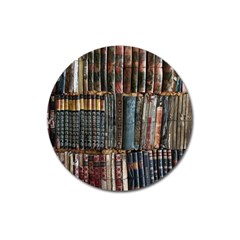 Pile Of Books Photo Of Assorted Book Lot Backyard Antique Store Magnet 3  (round) by Bedest